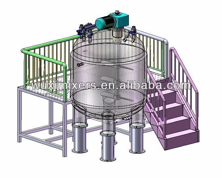 Mixing Reactor With Agitator For Mayonnaise